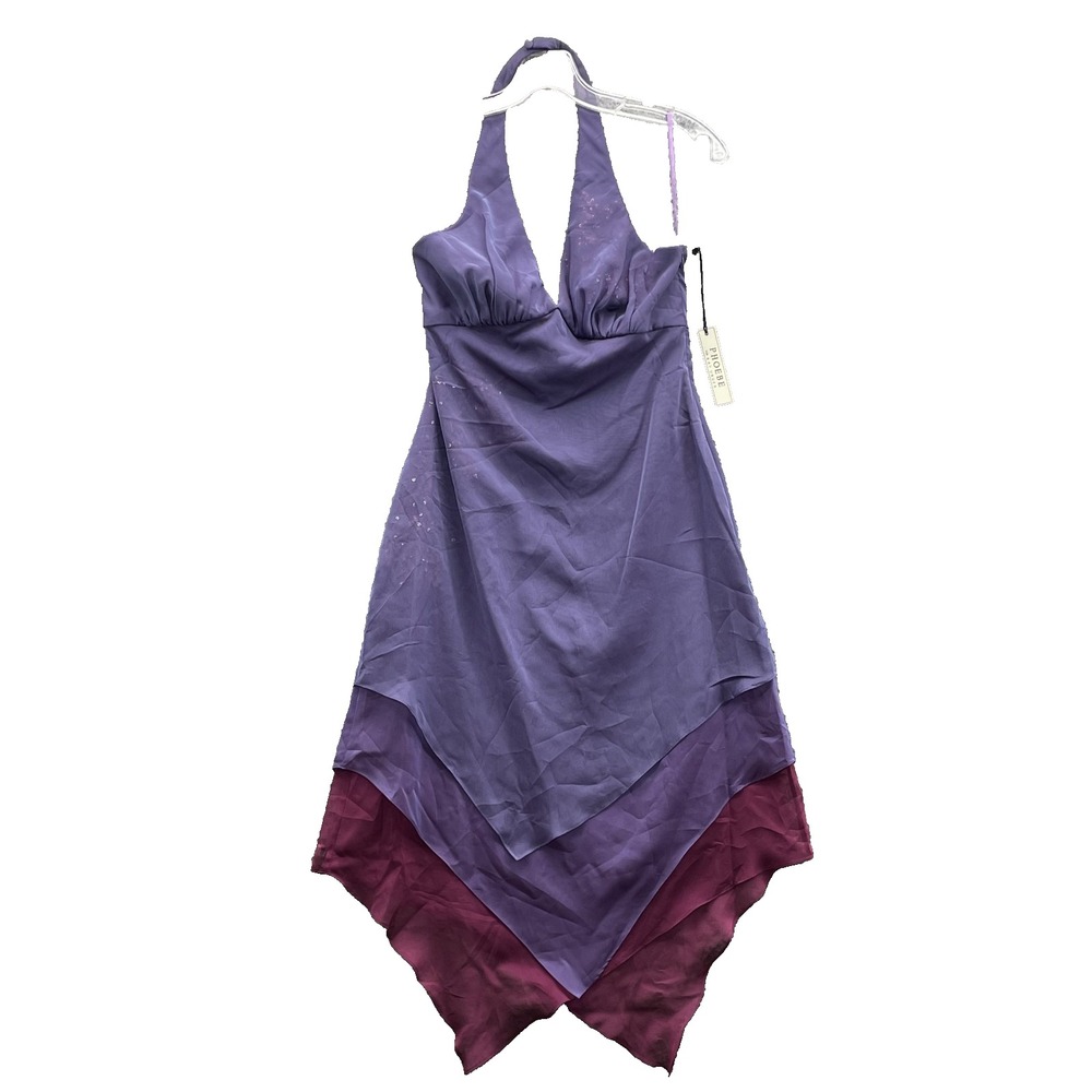 Phoebe Kay Unger Dress Womens 2 Asymmetric Whimsy Goth Fairy Y2k Boho Garden 90s